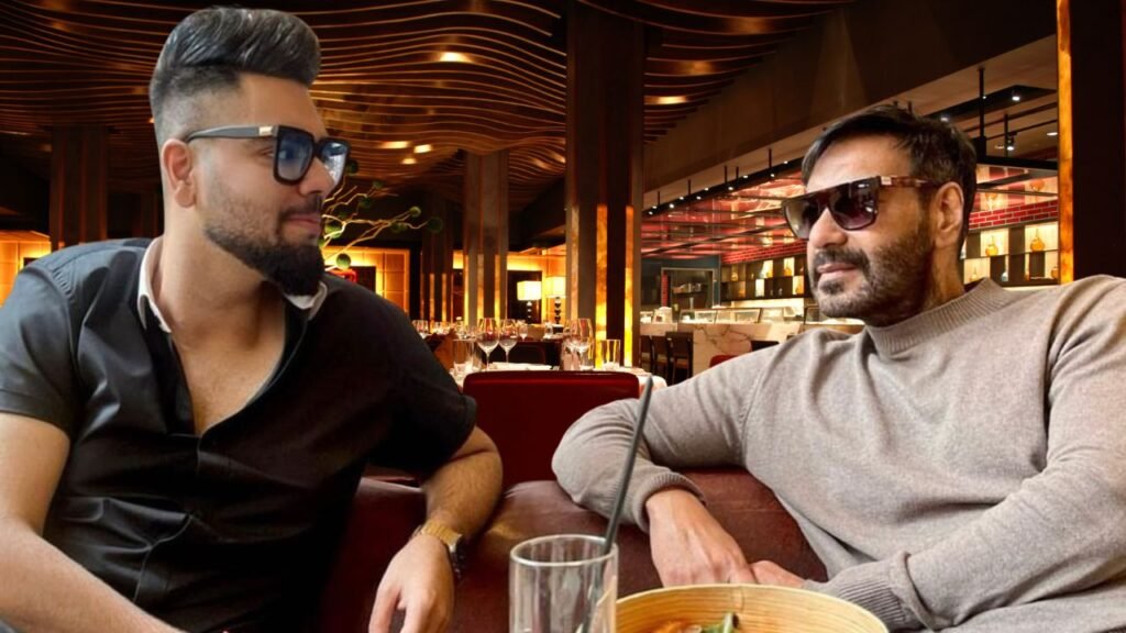 Ajay Devgn publicizes his AI agency Prismix along with Danish Devgn, actor Vatsal Sheth, and Sahil Nayar
