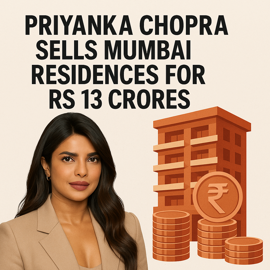 Priyanka Chopra sells Mumbai residences for Rs 13 crores