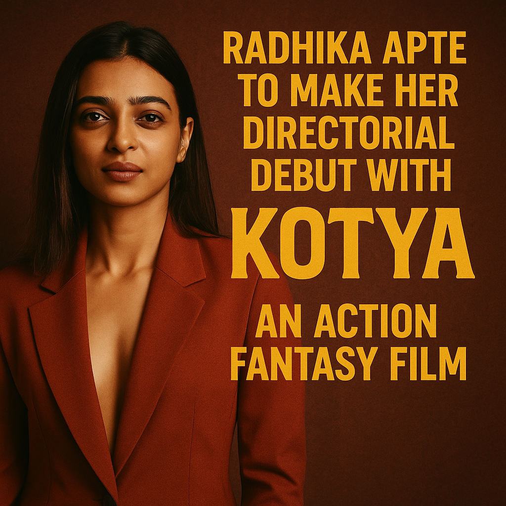 Radhika Apte to make her directorial debut with Kotya, an action fantasy film